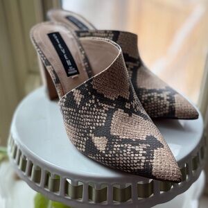 Josette Snake Print Mules - Steven by Steve Madden